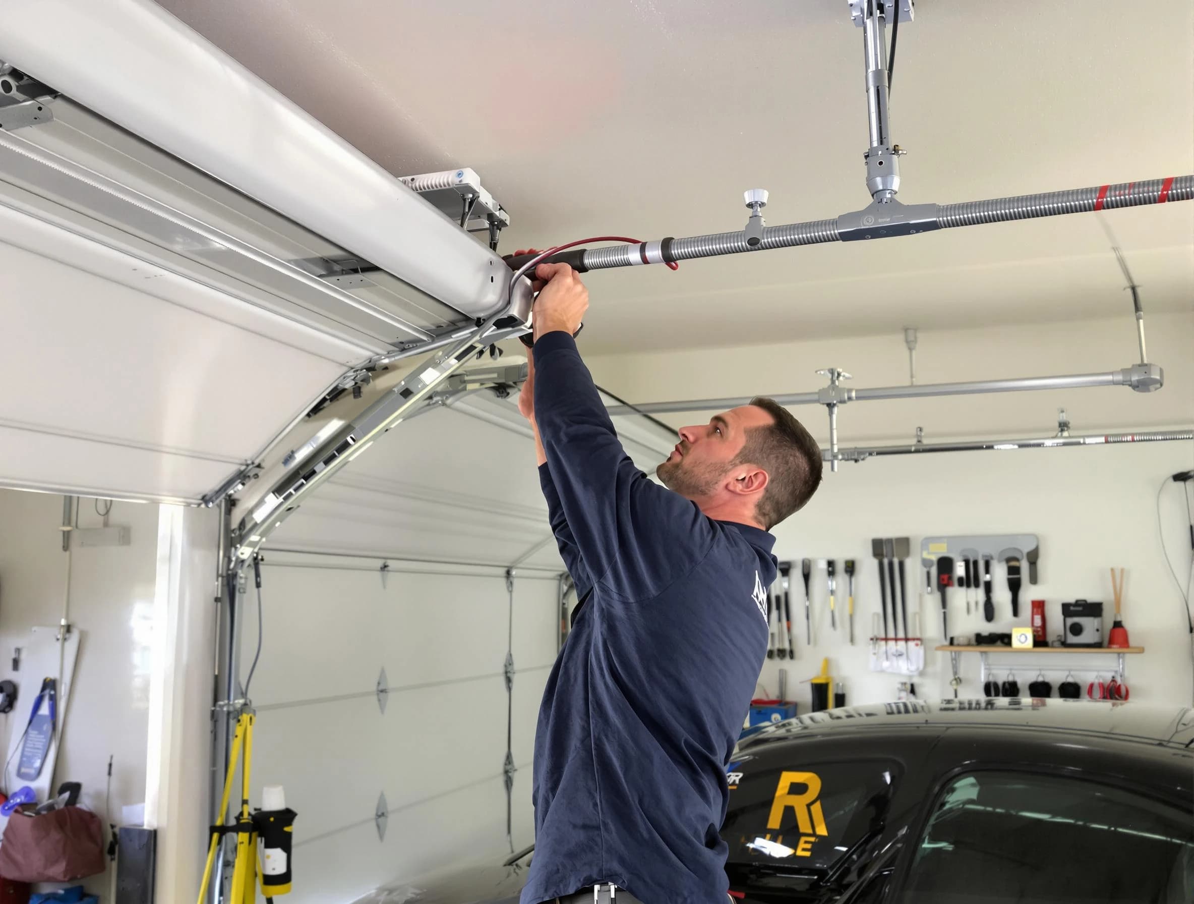 Moody Garage Door Repair technician performing garage door cable repair in Moody