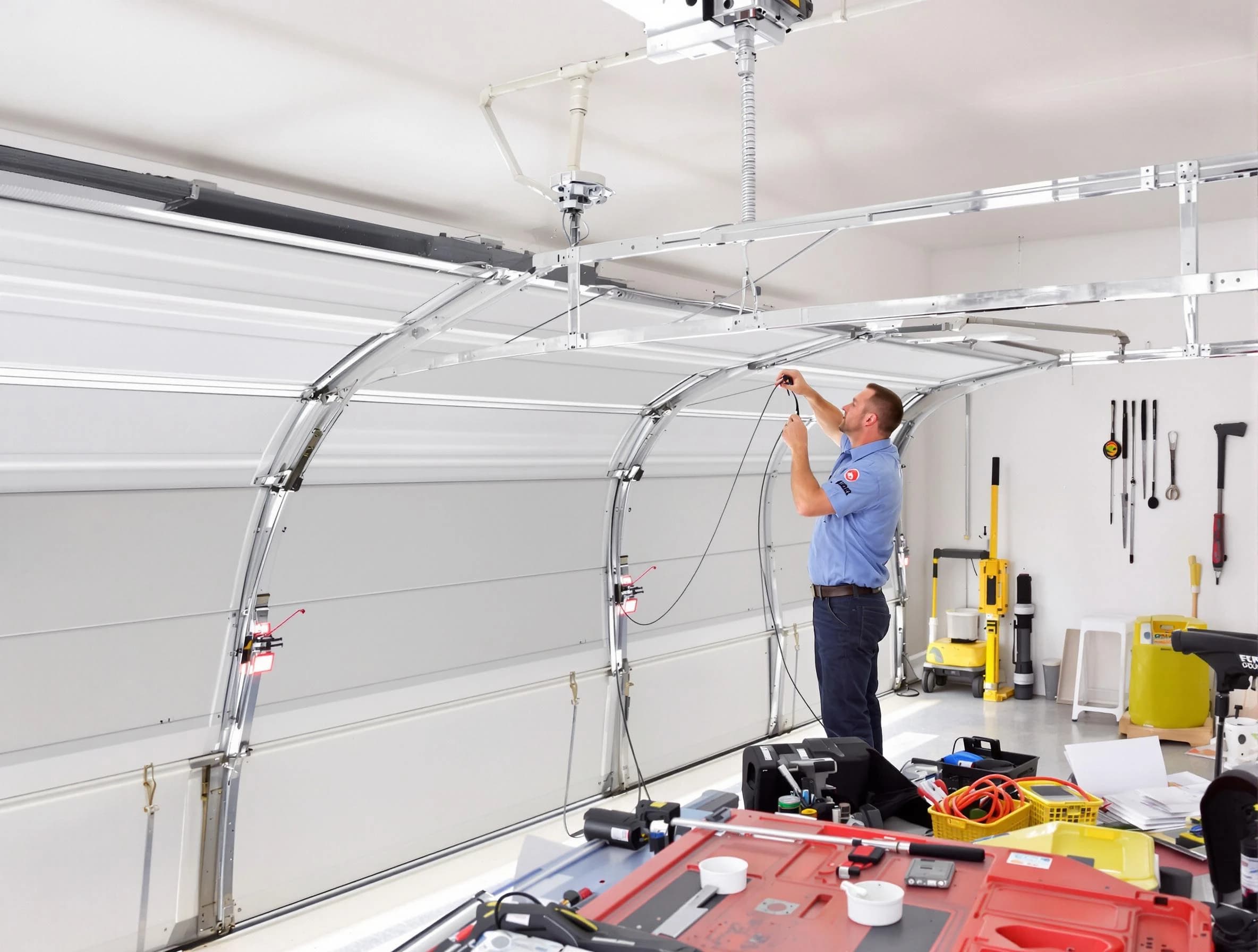 Garage door cable repair service by Moody Garage Door Repair in Moody
