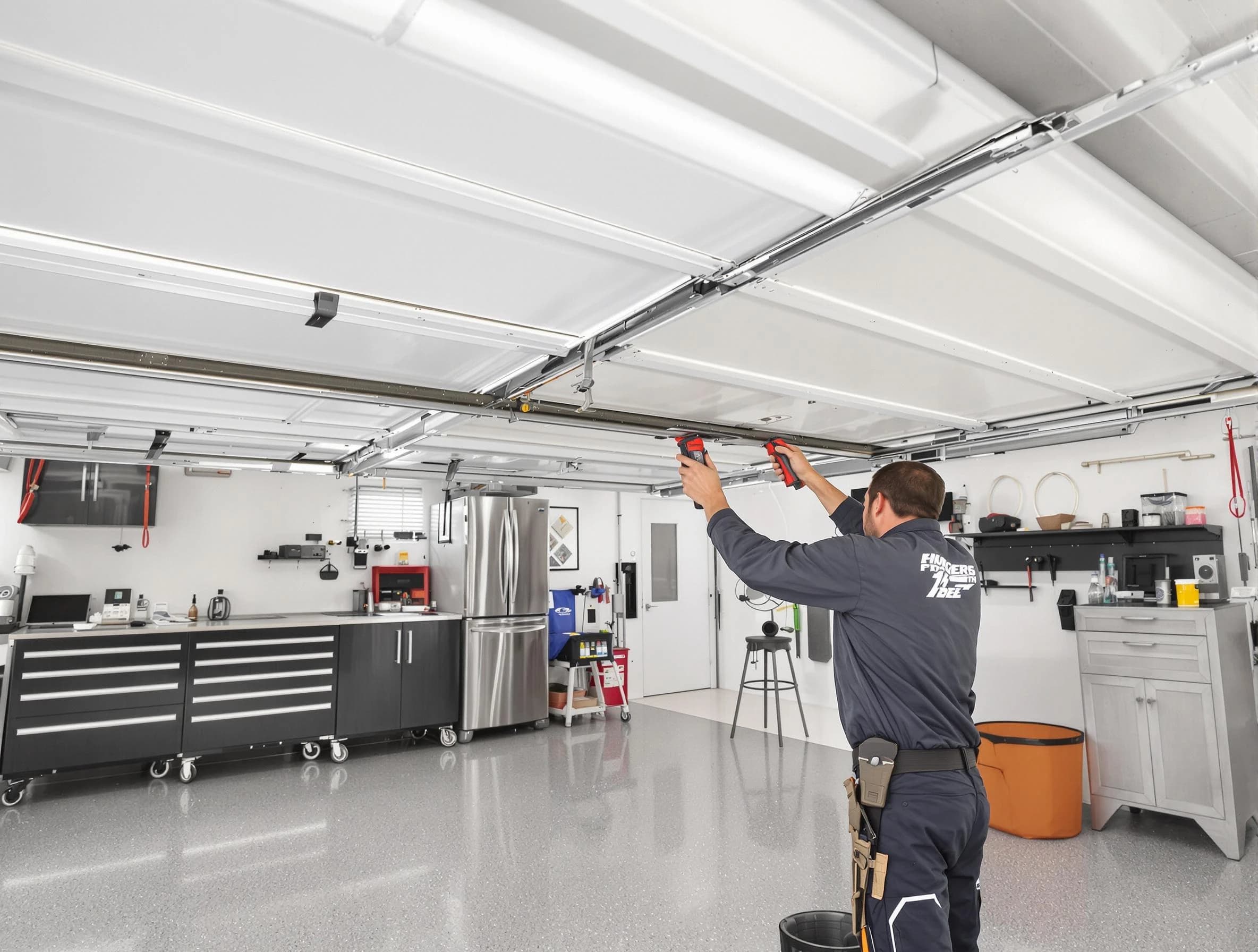 Overhead garage door repair service by Moody Garage Door Repair in Moody