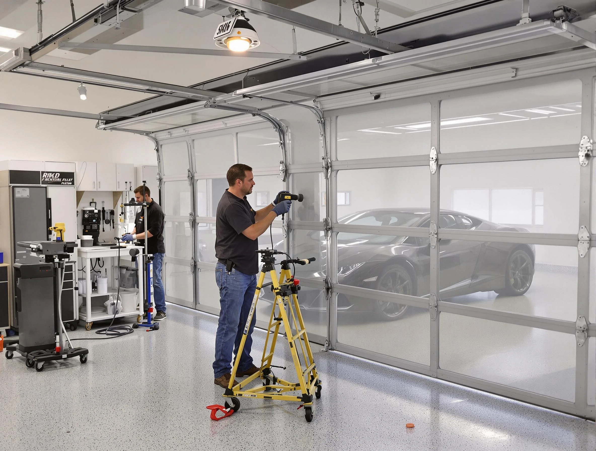 Garage Door Dents Repair in Moody