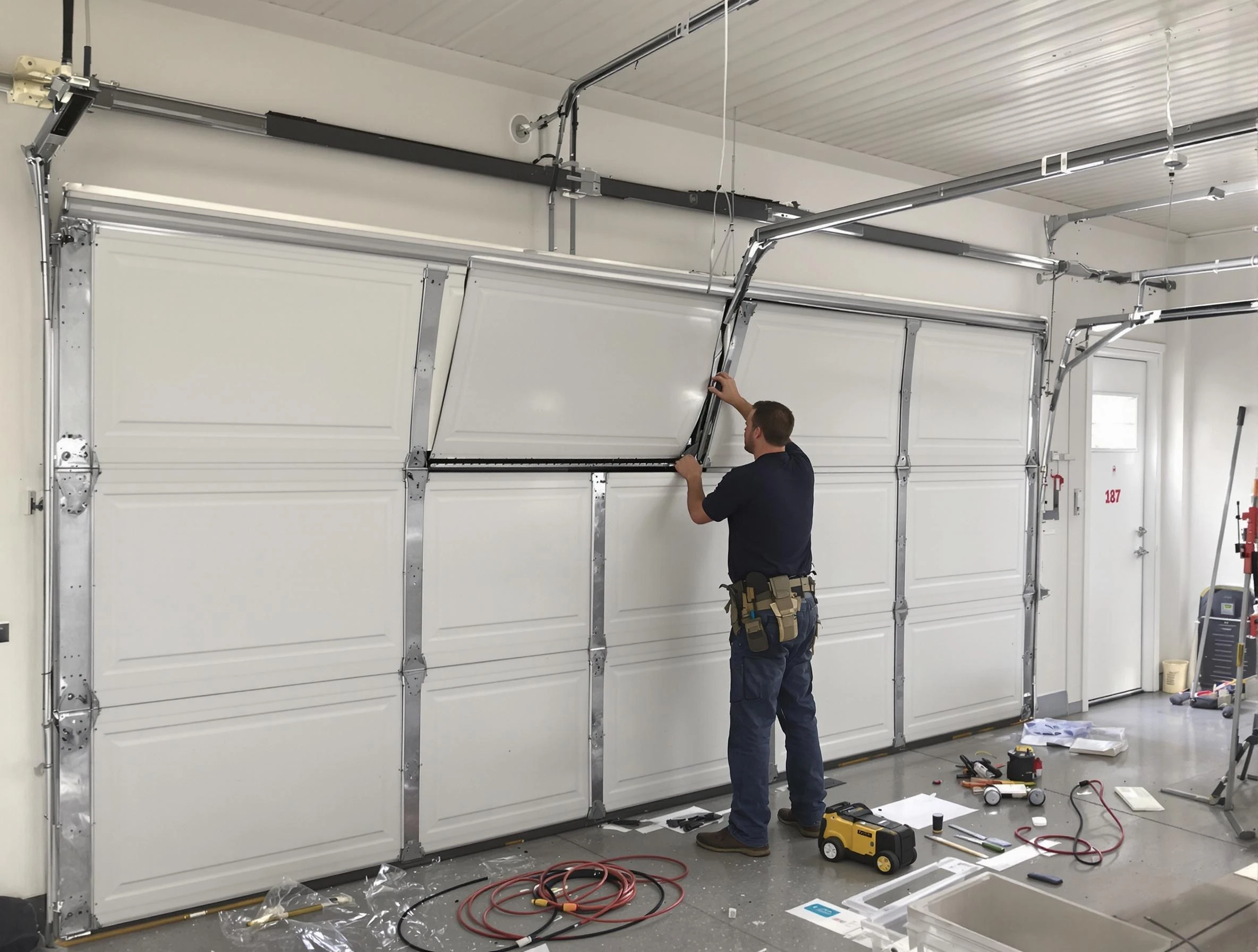Garage Door Section Replacement in Moody