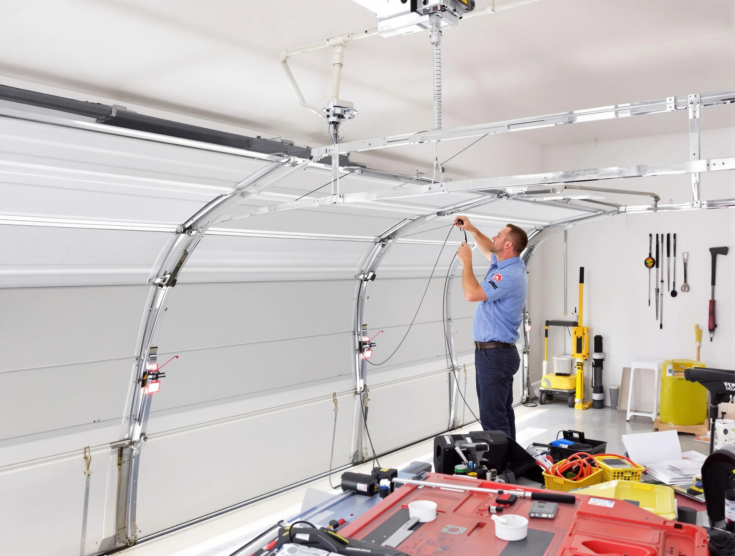 Garage door cable repair service by Moody Garage Door Repair in Moody