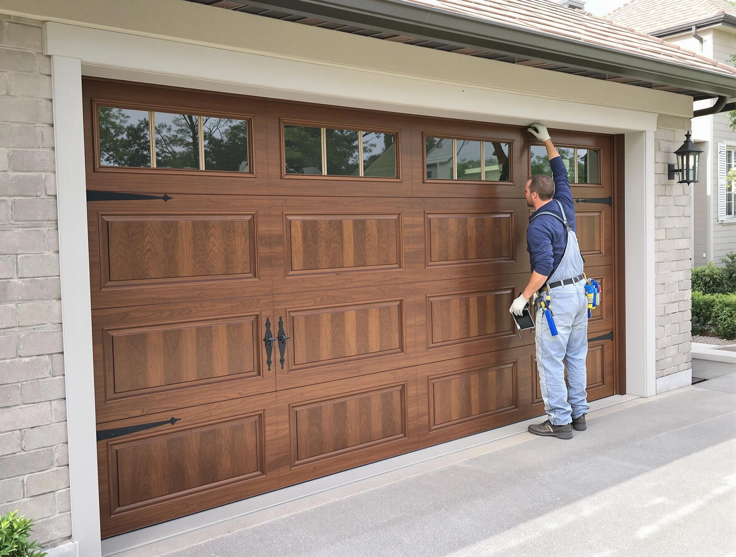 Custom garage door showcase by Moody Garage Door Repair in Moody
