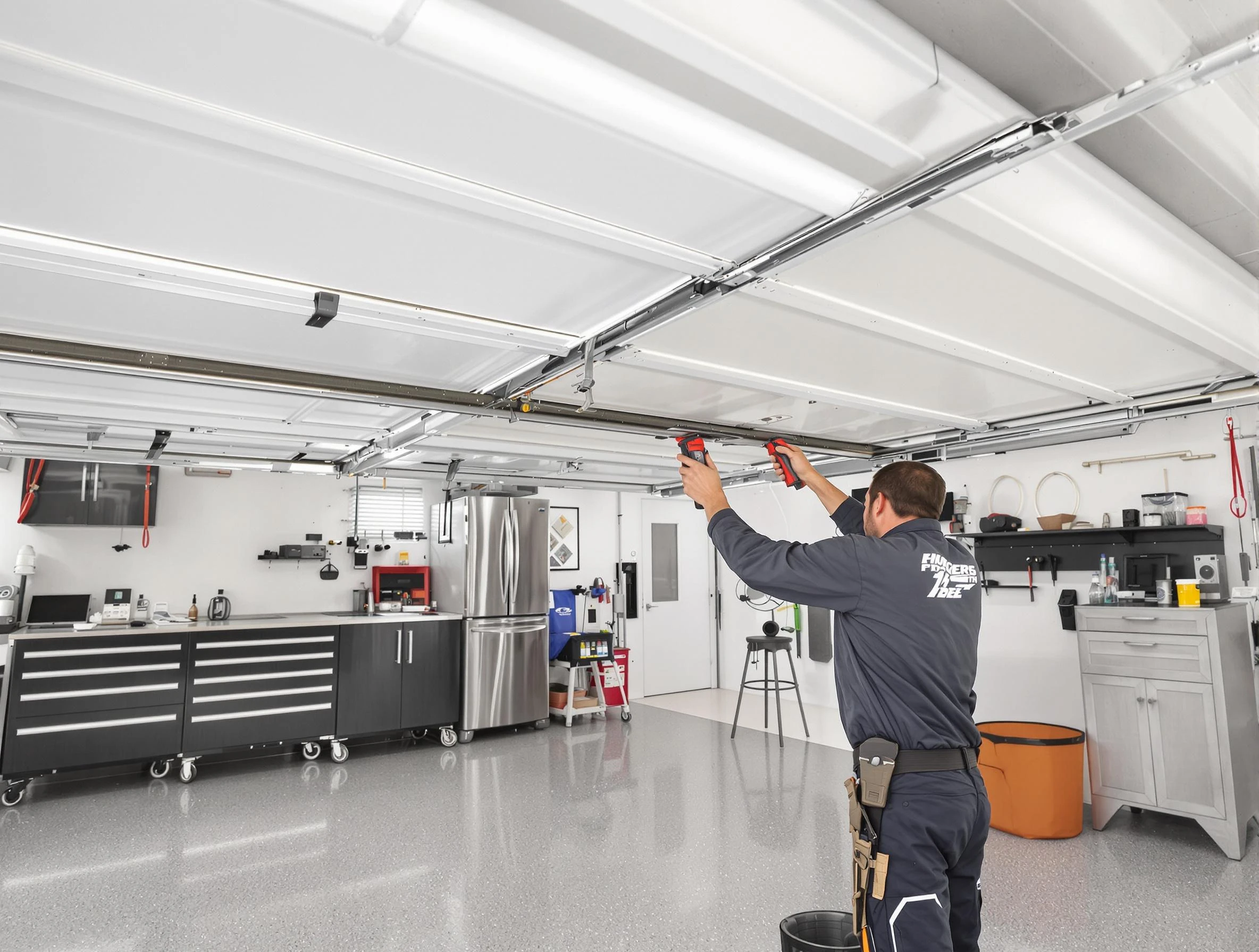 Overhead garage door repair service by Moody Garage Door Repair in Moody